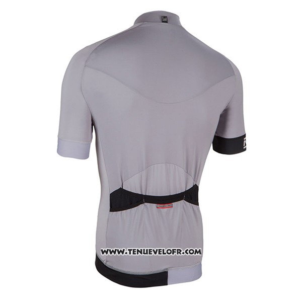 2017 Maillot Ciclismo Nalini Curva Slate Argent Manches Courtes et Cuissard