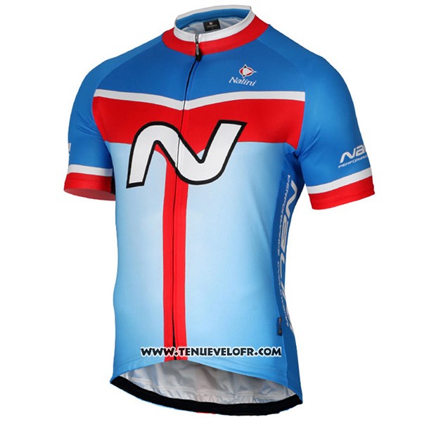 2017 Maillot Ciclismo Nalini Navision Azur Manches Courtes et Cuissard