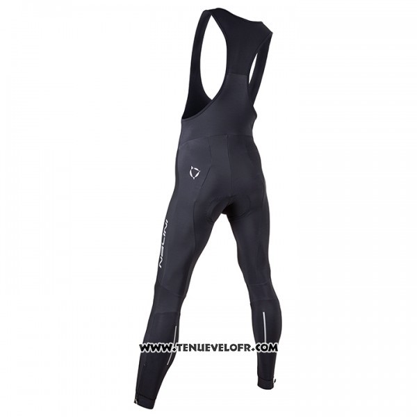2017 Maillot Ciclismo Nalini Noir et Gris Manches Longues et Cuissard