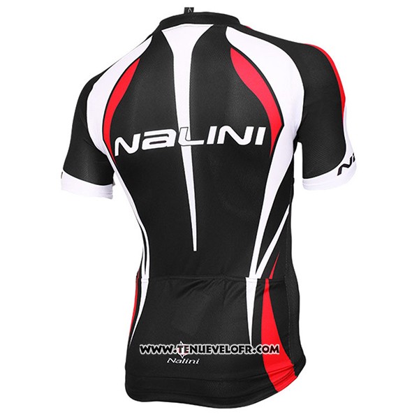 2017 Maillot Ciclismo Nalini Predazzo Noir et Rouge Manches Courtes et Cuissard