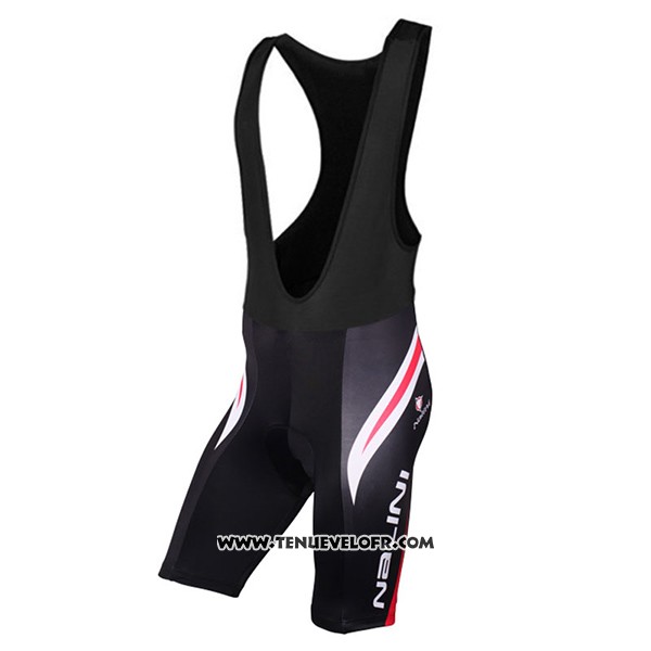 2017 Maillot Ciclismo Nalini Predazzo Noir et Rouge Manches Courtes et Cuissard