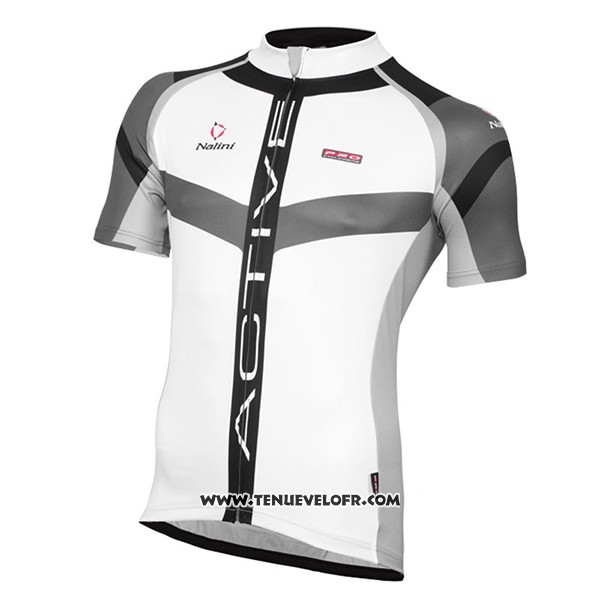 2017 Maillot Ciclismo Nalini Rigel Blanc Manches Courtes et Cuissard