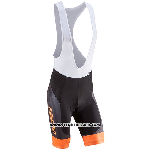 2017 Maillot Ciclismo Nalini Roma Noir et Orange Manches Courtes et Cuissard