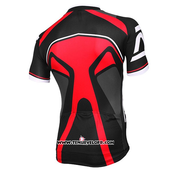 2017 Maillot Ciclismo Nalini Salorno Noir et Rouge Manches Courtes et Cuissard