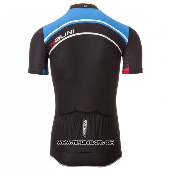 2017 Maillot Ciclismo Nalini Sinello Ti Bleu Manches Courtes et Cuissard