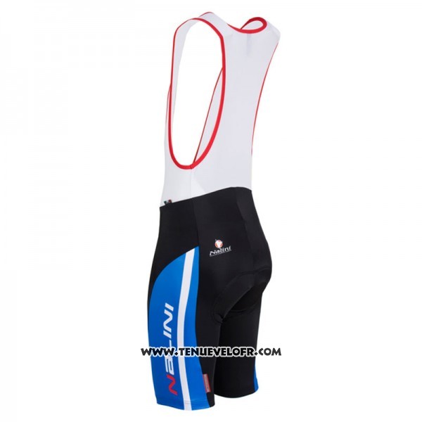2017 Maillot Ciclismo Nalini Sinello Ti Bleu Manches Courtes et Cuissard