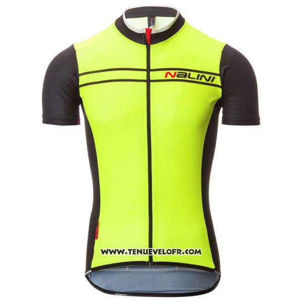 2017 Maillot Ciclismo Nalini Sinello Ti Vert Manches Courtes et Cuissard