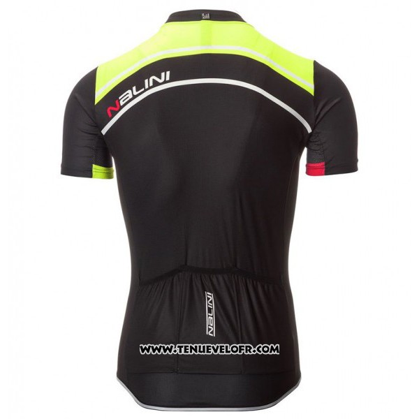 2017 Maillot Ciclismo Nalini Sinello Ti Vert Manches Courtes et Cuissard
