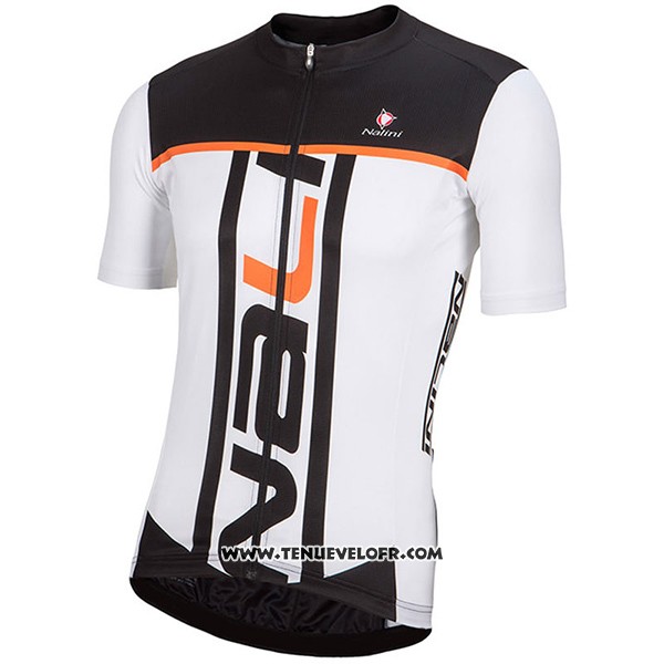 2017 Maillot Ciclismo Nalini Speed Noir et Blanc Manches Courtes et Cuissard