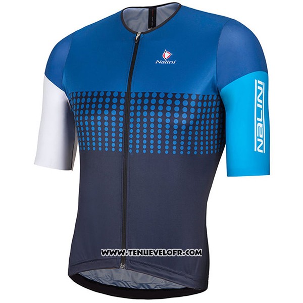 2017 Maillot Ciclismo Nalini Velodromo Bleu Manches Courtes et Cuissard