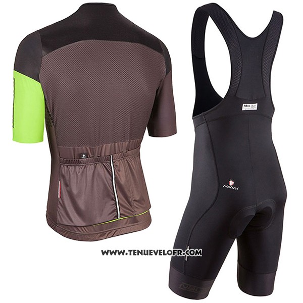 2017 Maillot Ciclismo Nalini Velodromo Marron Manches Courtes et Cuissard