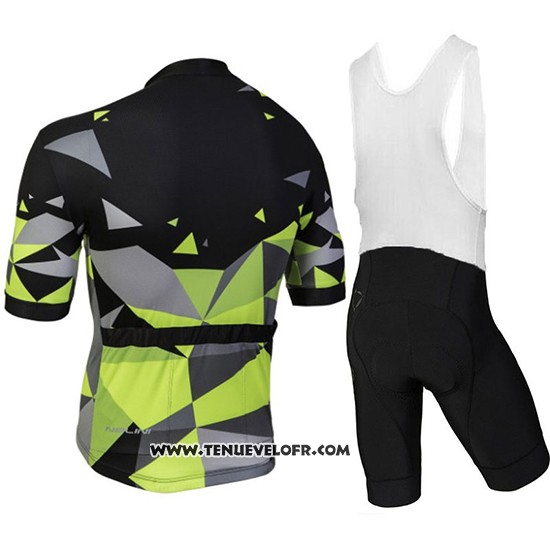 2018 Maillot Ciclismo Nalini AHS Discesa Noir et Vert Manches Courtes et Cuissard