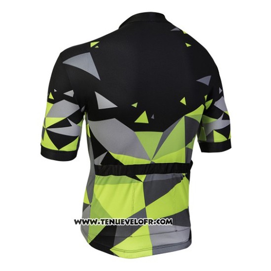 2018 Maillot Ciclismo Nalini AHS Discesa Noir et Vert Manches Courtes et Cuissard
