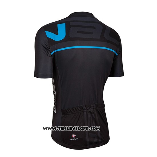 2018 Maillot Ciclismo Nalini Noir et Bleu Manches Courtes et Cuissard
