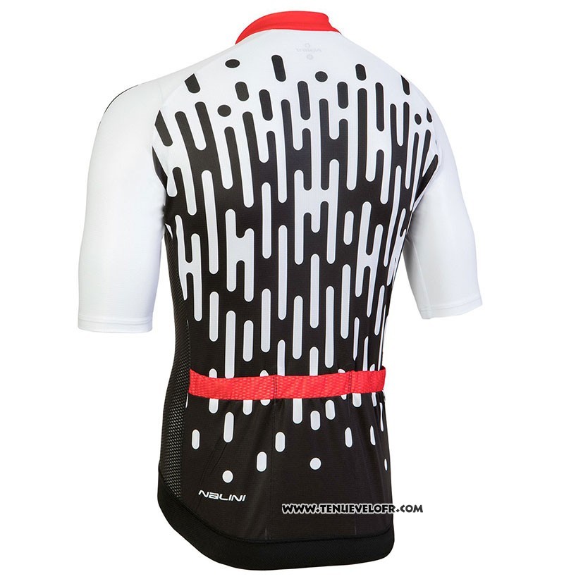 2018 Maillot Ciclismo Nalini Podio Blanc Manches Courtes et Cuissard