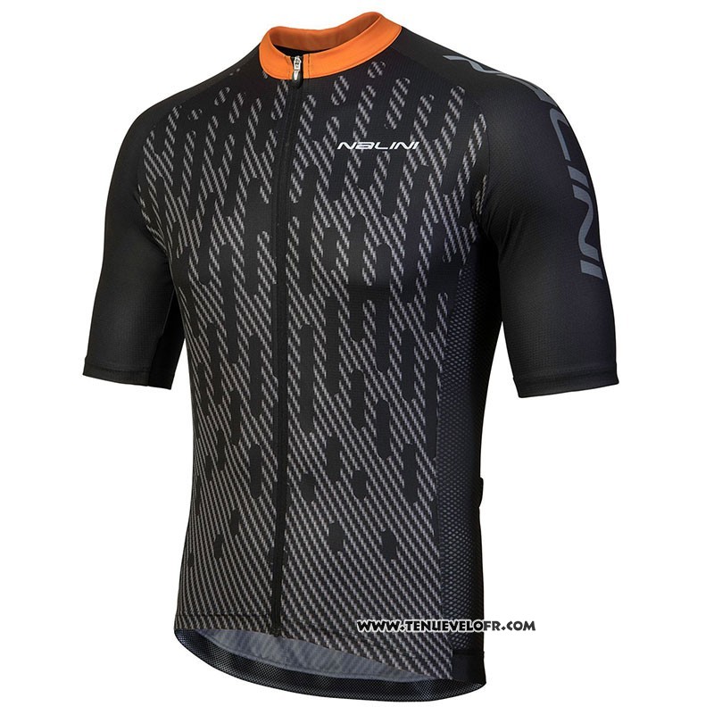 2018 Maillot Ciclismo Nalini Podio Noir Manches Courtes et Cuissard