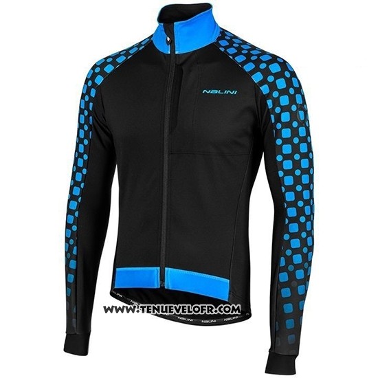 2019 Maillot Ciclismo Nalini CRIT 3L 2.0 Noir Bleu Manches Longues et Cuissard