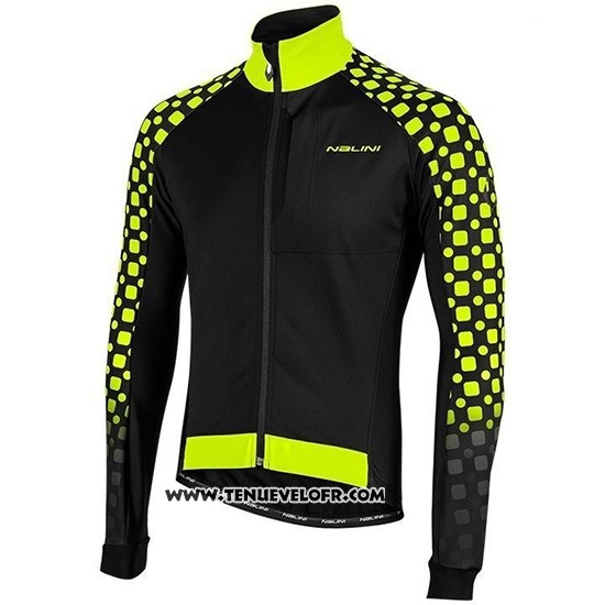 2019 Maillot Ciclismo Nalini CRIT 3L 2.0 Noir Jaune Manches Longues et Cuissard