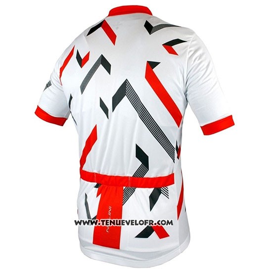 2019 Maillot Ciclismo Nalini Descesa 2.0 Blanc Rouge Manches Courtes et Cuissard