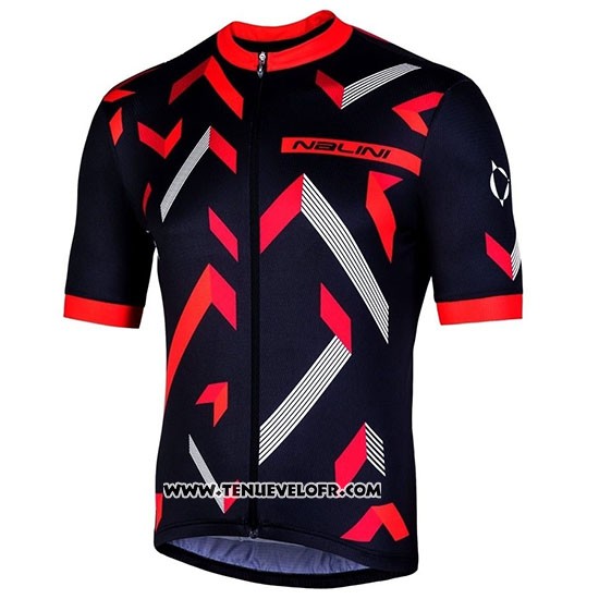 2019 Maillot Ciclismo Nalini Descesa 2.0 Noir Rouge Manches Courtes et Cuissard