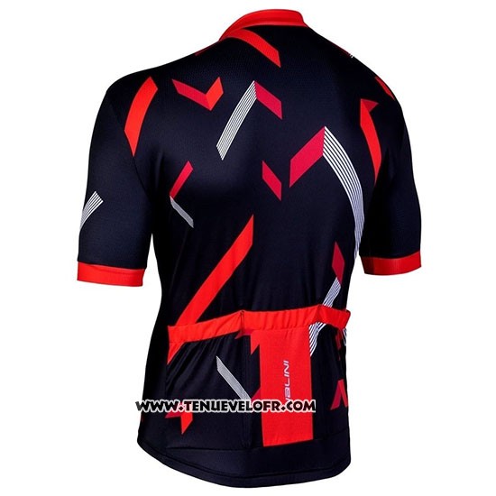 2019 Maillot Ciclismo Nalini Descesa 2.0 Noir Rouge Manches Courtes et Cuissard