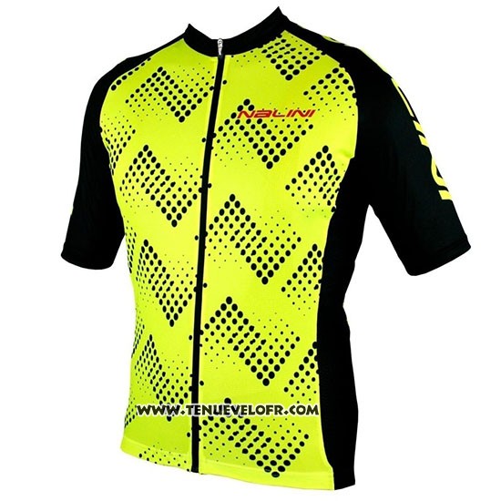 2019 Maillot Ciclismo Nalini Podio 2.0 Noir Jaune Manches Courtes et Cuissard