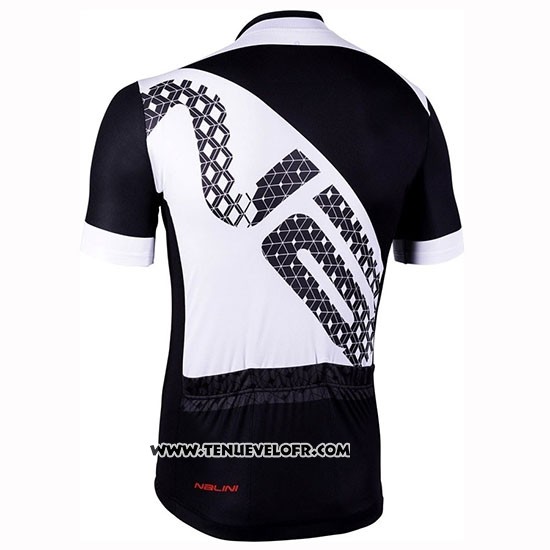 2019 Maillot Ciclismo Nalini Volata 2.0 Noir Blanc Manches Courtes et Cuissard