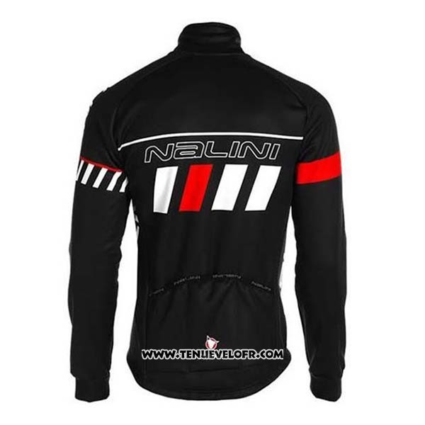 2020 Maillot Ciclismo Nalini Noir Rouge Blanc Manches Longues et Cuissard