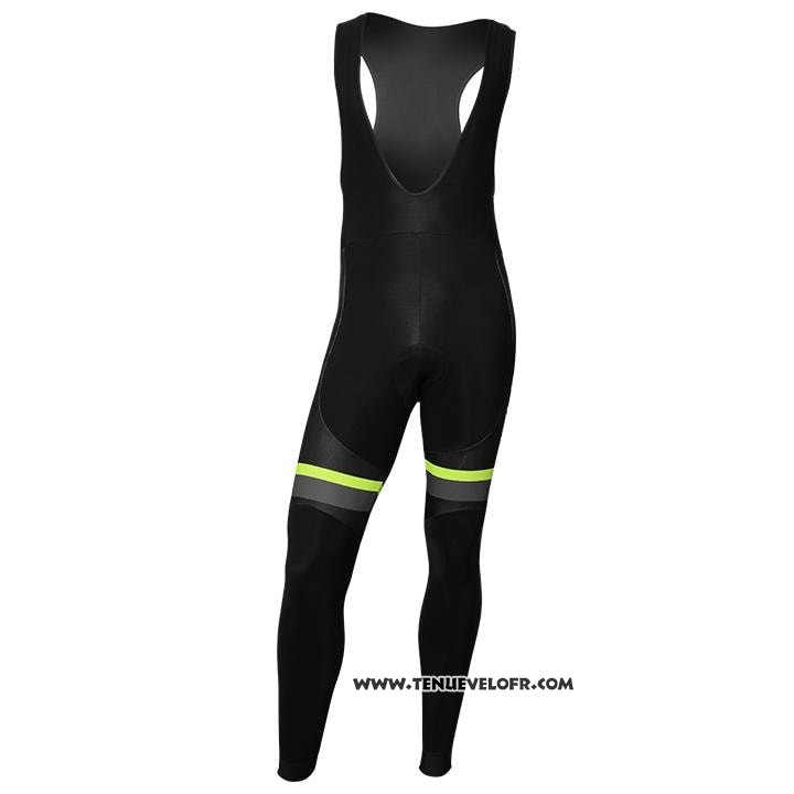 2020 Maillot Cyclisme Nalini Noir Gris Jaune Manches Longues et Cuissard