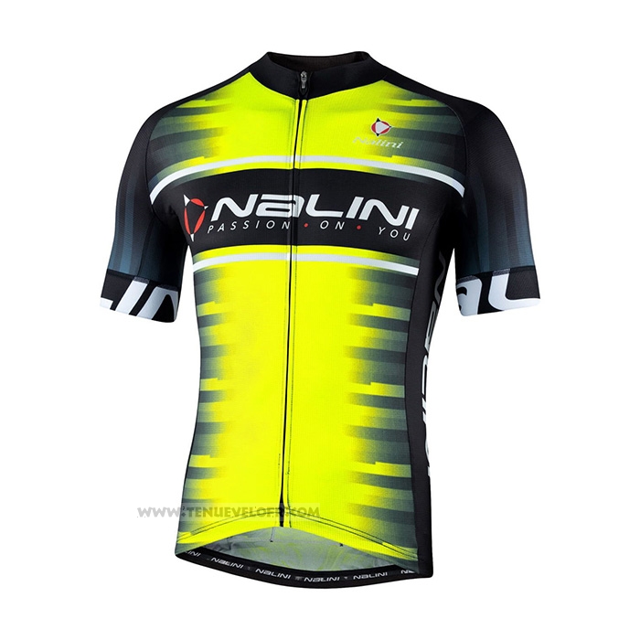 2021 Maillot Cyclisme Nalini Jaune Manches Courtes et Cuissard