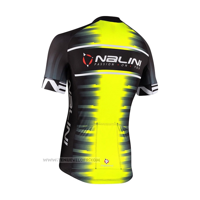 2021 Maillot Cyclisme Nalini Jaune Manches Courtes et Cuissard