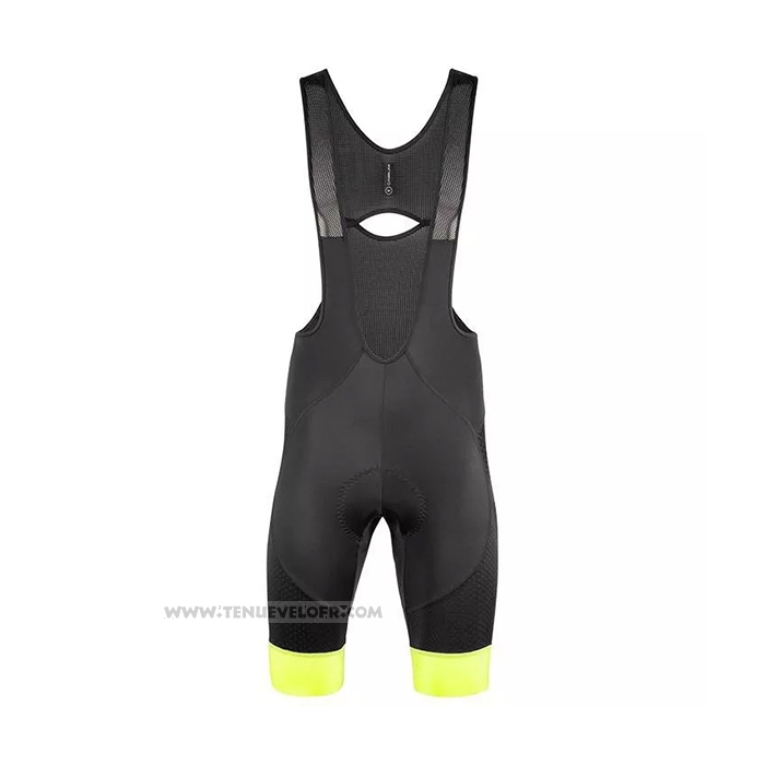 2021 Maillot Cyclisme Nalini Jaune Noir Manches Courtes et Cuissard