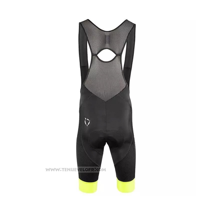 2021 Maillot Cyclisme Nalini Jaune Noir Manches Courtes et Cuissard