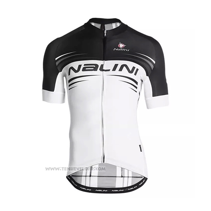 2021 Maillot Cyclisme Nalini Noir Blanc Manches Courtes et Cuissard