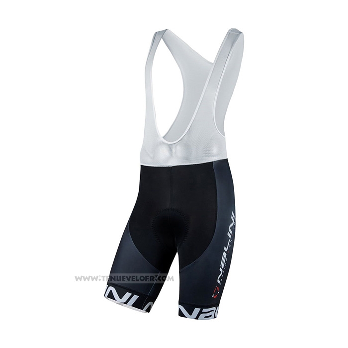 2021 Maillot Cyclisme Nalini Noir Jaune Manches Courtes et Cuissard