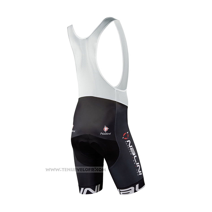 2021 Maillot Cyclisme Nalini Noir Jaune Manches Courtes et Cuissard