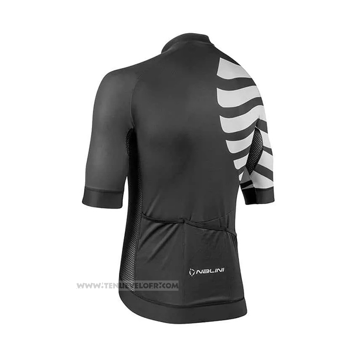 2021 Maillot Cyclisme Nalini Noir Manches Courtes et Cuissard