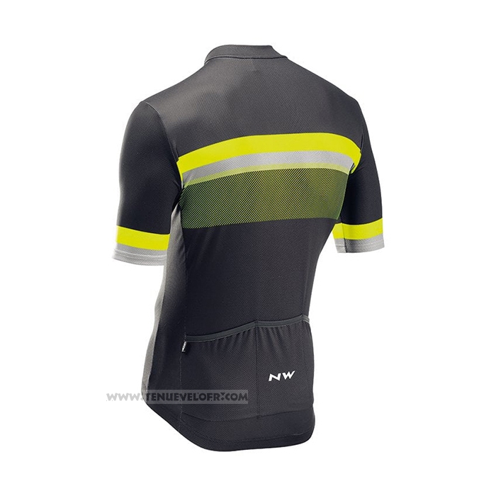 2021 Maillot Cyclisme Northwave Jaune Manches Courtes et Cuissard