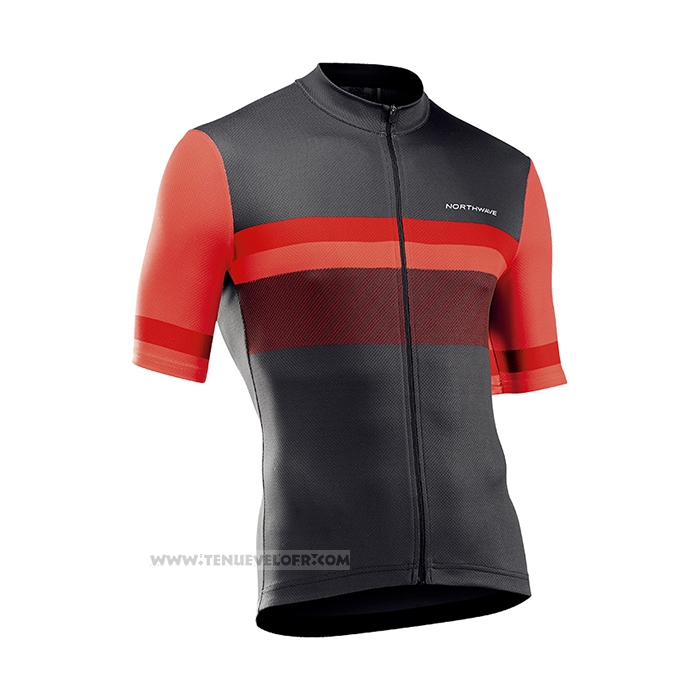 2021 Maillot Cyclisme Northwave Rouge Manches Courtes et Cuissard
