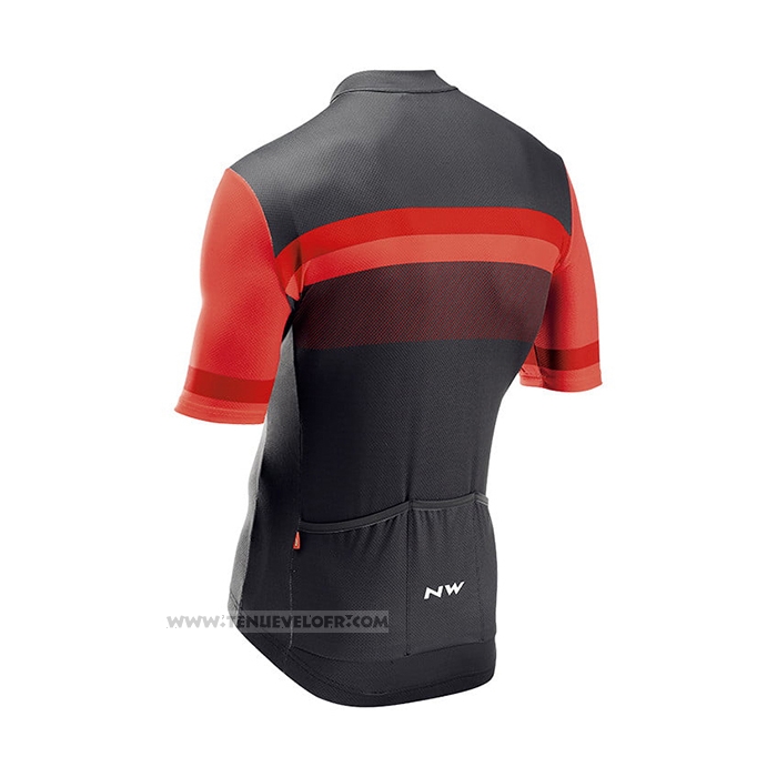 2021 Maillot Cyclisme Northwave Rouge Manches Courtes et Cuissard