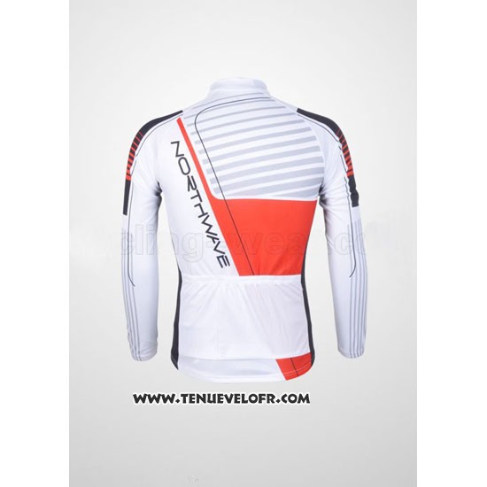 2012 Maillot Ciclismo Northwave Noir et Blanc Manches Longues et Cuissard