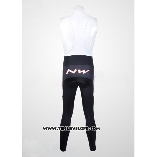 2012 Maillot Ciclismo Northwave Noir et Blanc Manches Longues et Cuissard