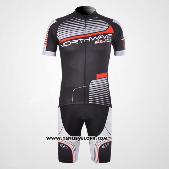 2012 Maillot Ciclismo Northwave Noir et Gris Manches Courtes et Cuissard