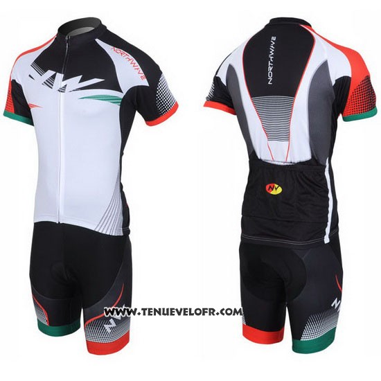 2013 Maillot Ciclismo Northwave Noir et Blanc Manches Courtes et Cuissard