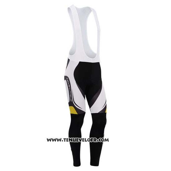 2015 Maillot Ciclismo Northwave Noir et Jaune Manches Longues et Cuissard