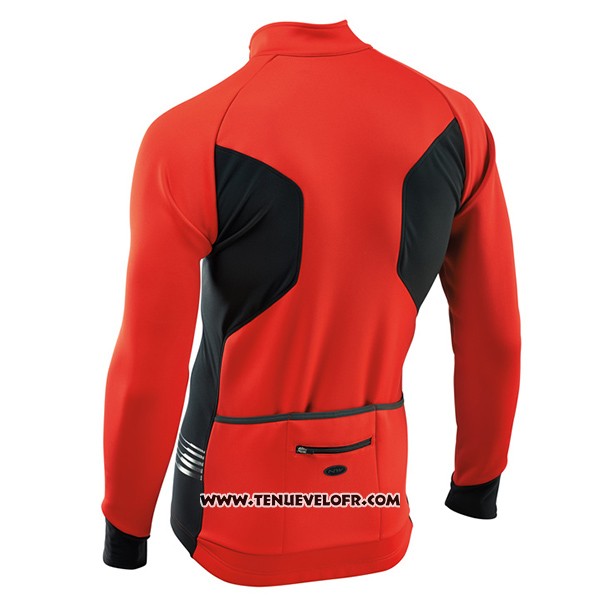2017 Maillot Ciclismo Nalini Northwave Ml Rouge et Noir Manches Longues et Cuissard