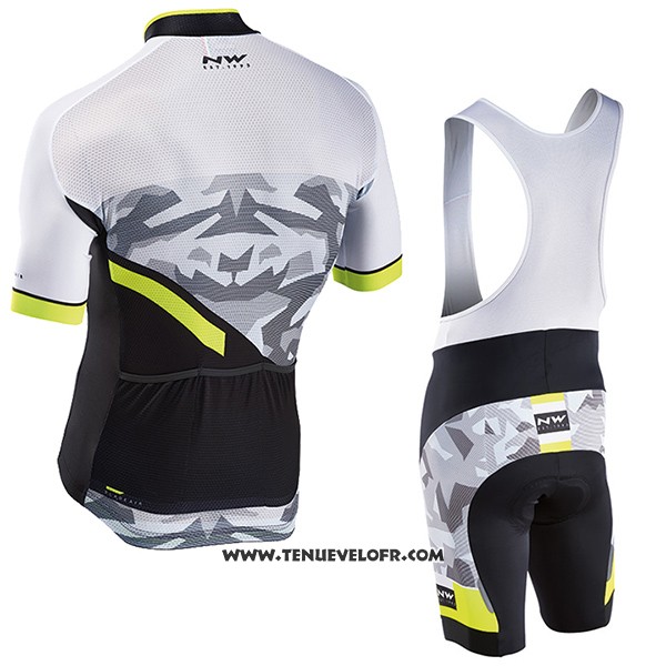 2017 Maillot Ciclismo Northwave Blade Air Noir et Blanc Manches Courtes et Cuissard
