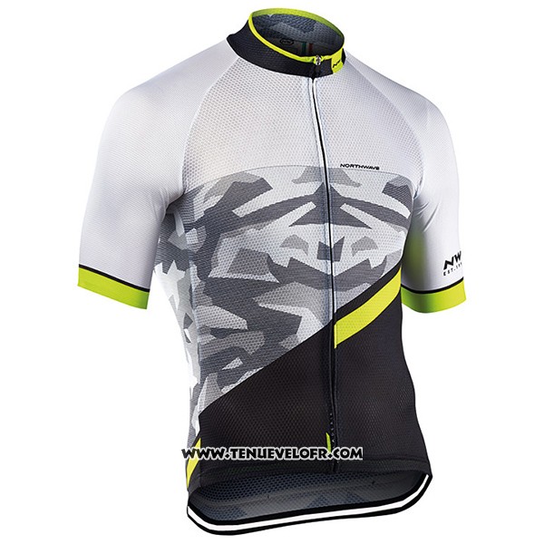 2017 Maillot Ciclismo Northwave Blade Air Noir et Blanc Manches Courtes et Cuissard