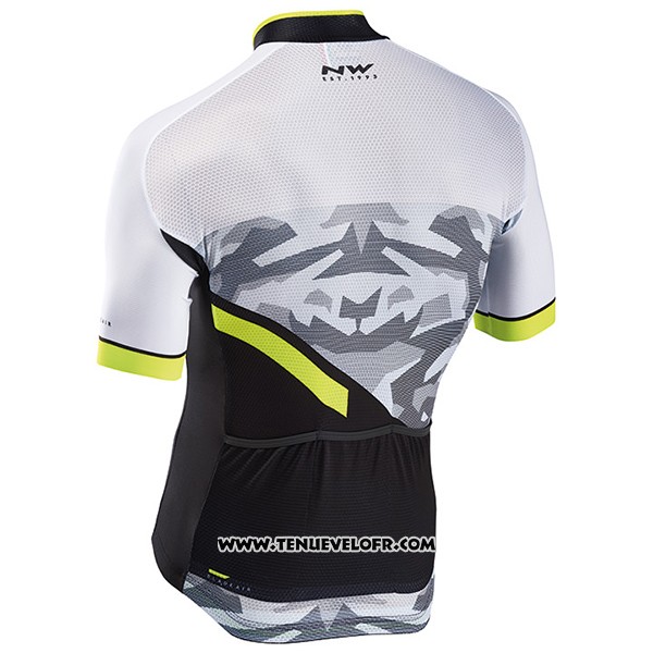2017 Maillot Ciclismo Northwave Blade Air Noir et Blanc Manches Courtes et Cuissard