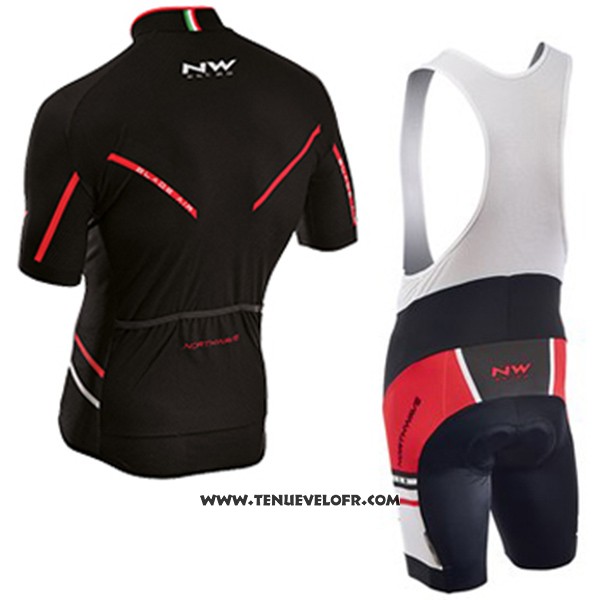 2017 Maillot Ciclismo Northwave Blade Air Noir et Rouge Manches Courtes et Cuissard